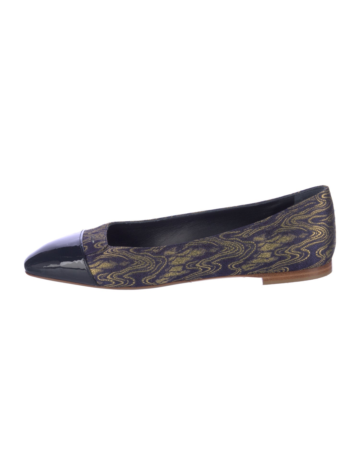 Sarah Flint Jacquard Printed Ballet Flats