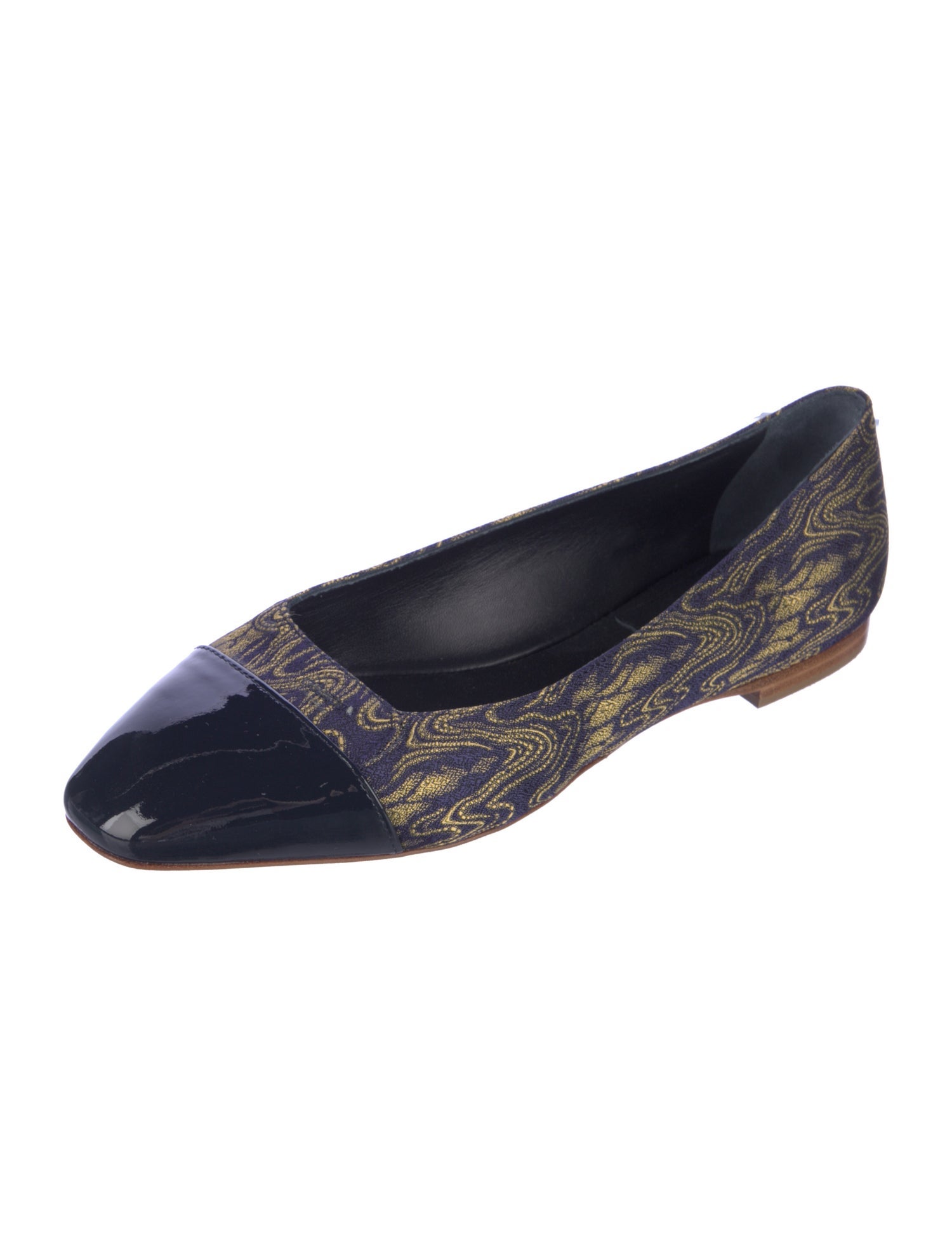 Sarah Flint Jacquard Printed Ballet Flats