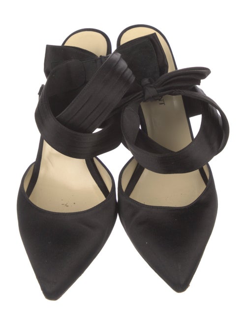 Sarah Flint Satin Bow Accents Mules