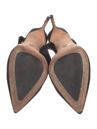 Sarah Flint Satin Bow Accents Mules