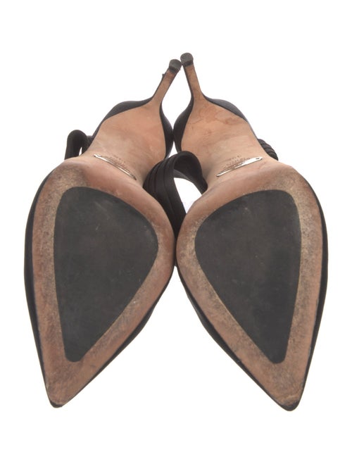 Sarah Flint Satin Bow Accents Mules