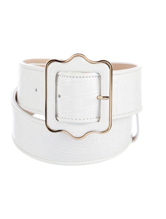 Sarah Flint Wide Alligator Waist Belt