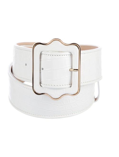 Sarah Flint Wide Alligator Waist Belt