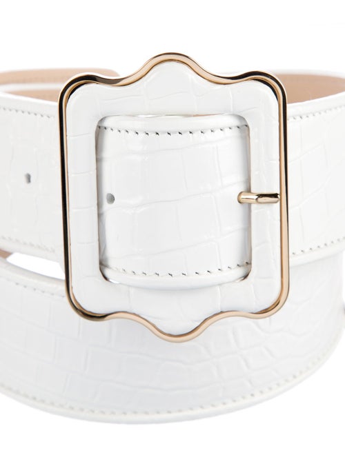 Sarah Flint Wide Alligator Waist Belt