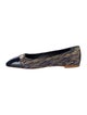 Sarah Flint Jacquard Printed Ballet Flats