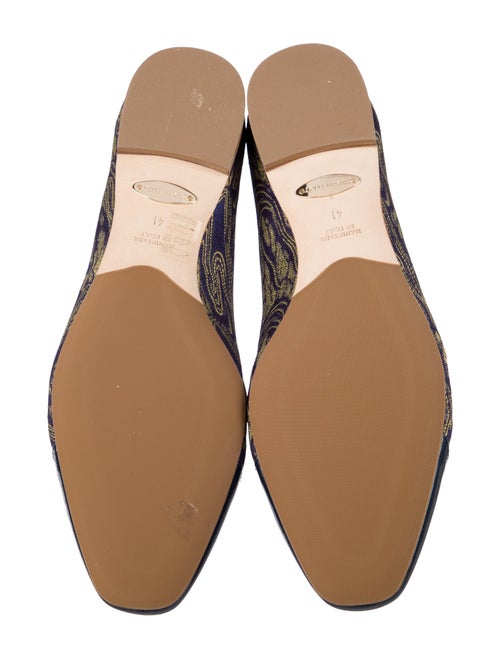 Sarah Flint Jacquard Printed Ballet Flats