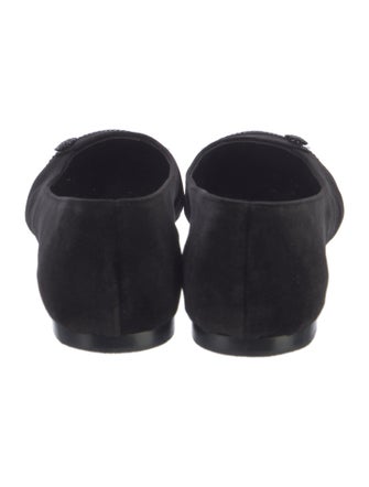 Sarah Flint Velvet Crystal Embellishments Flats