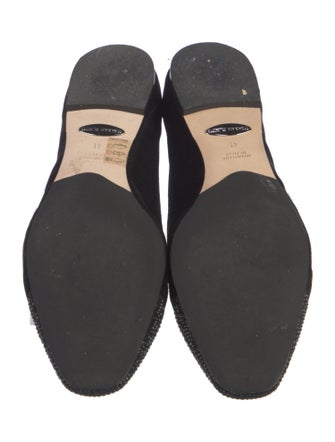 Sarah Flint Velvet Crystal Embellishments Flats
