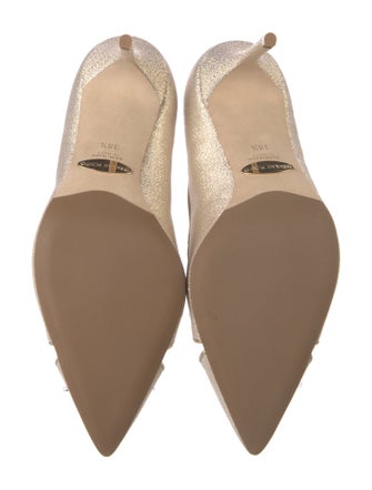 Sarah Flint Glitter Bow Accents Pumps