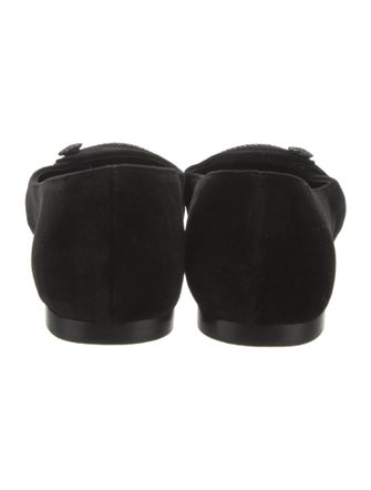 Sarah Flint Velvet Crystal Embellishments Flats