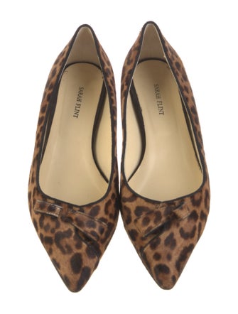 Sarah Flint Ponyhair Animal Print Flats