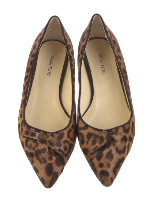 Sarah Flint Ponyhair Animal Print Flats