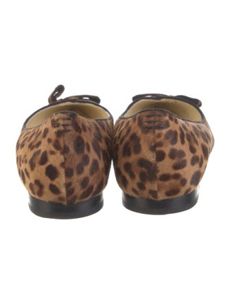 Sarah Flint Ponyhair Animal Print Flats