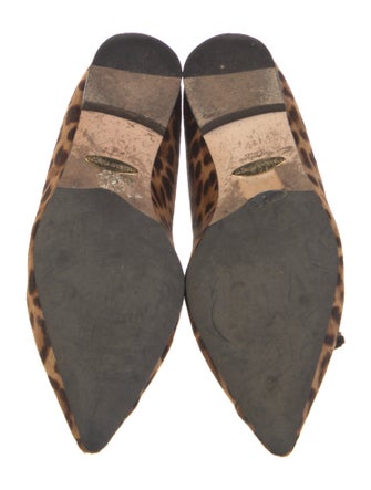 Sarah Flint Ponyhair Animal Print Flats