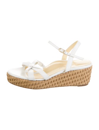 Sarah Flint Leather Espadrilles
