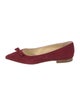 Sarah Flint Suede Bow Accents Flats