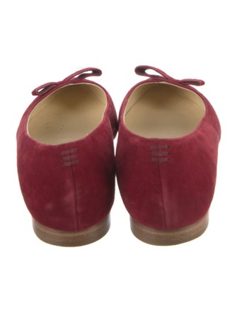 Sarah Flint Suede Bow Accents Flats