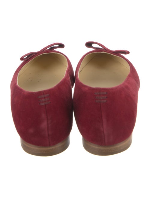 Sarah Flint Suede Bow Accents Flats