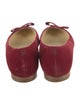 Sarah Flint Suede Bow Accents Flats