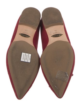 Sarah Flint Suede Bow Accents Flats