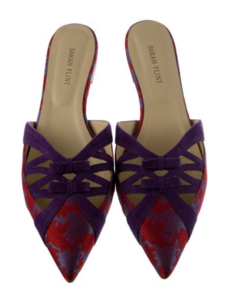 Sarah Flint Canvas Printed Mules