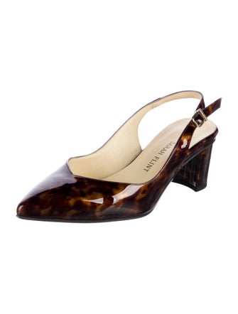 Sarah Flint Patent Leather Slingback Pumps