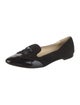 Sarah Flint Suede Bow Accents Loafers