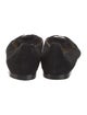Sarah Flint Suede Bow Accents Loafers