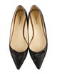 Sarah Flint Leather Bow Accents Ballet Flats
