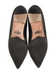 Sarah Flint Leather Bow Accents Ballet Flats