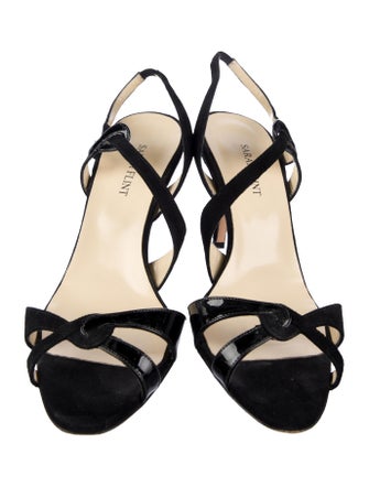 Sarah Flint Suede T-Strap Pumps