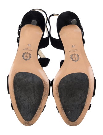 Sarah Flint Suede T-Strap Pumps