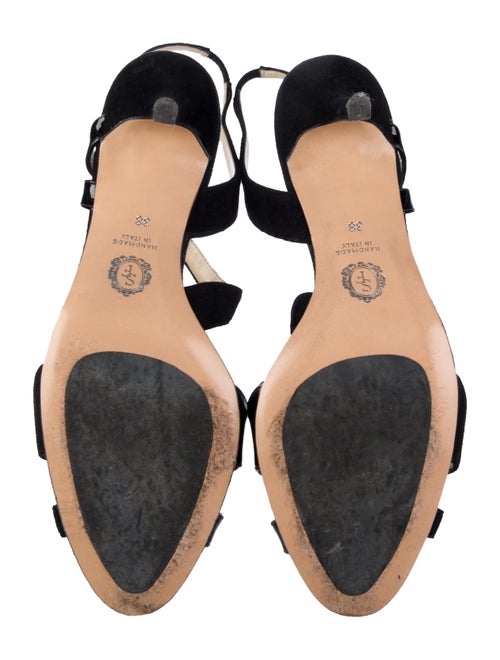 Sarah Flint Suede T-Strap Pumps