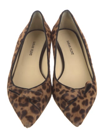Sarah Flint Ponyhair Animal Print Flats