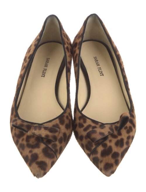 Sarah Flint Ponyhair Animal Print Flats