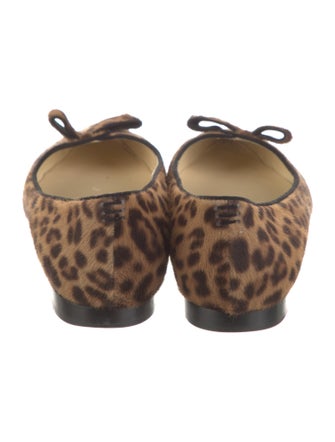 Sarah Flint Ponyhair Animal Print Flats