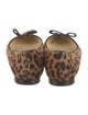 Sarah Flint Ponyhair Animal Print Flats