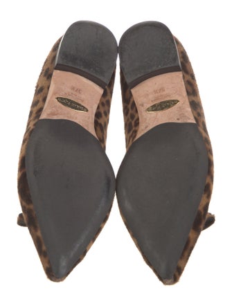 Sarah Flint Ponyhair Animal Print Flats