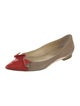 Sarah Flint Suede Colorblock Pattern Ballet Flats