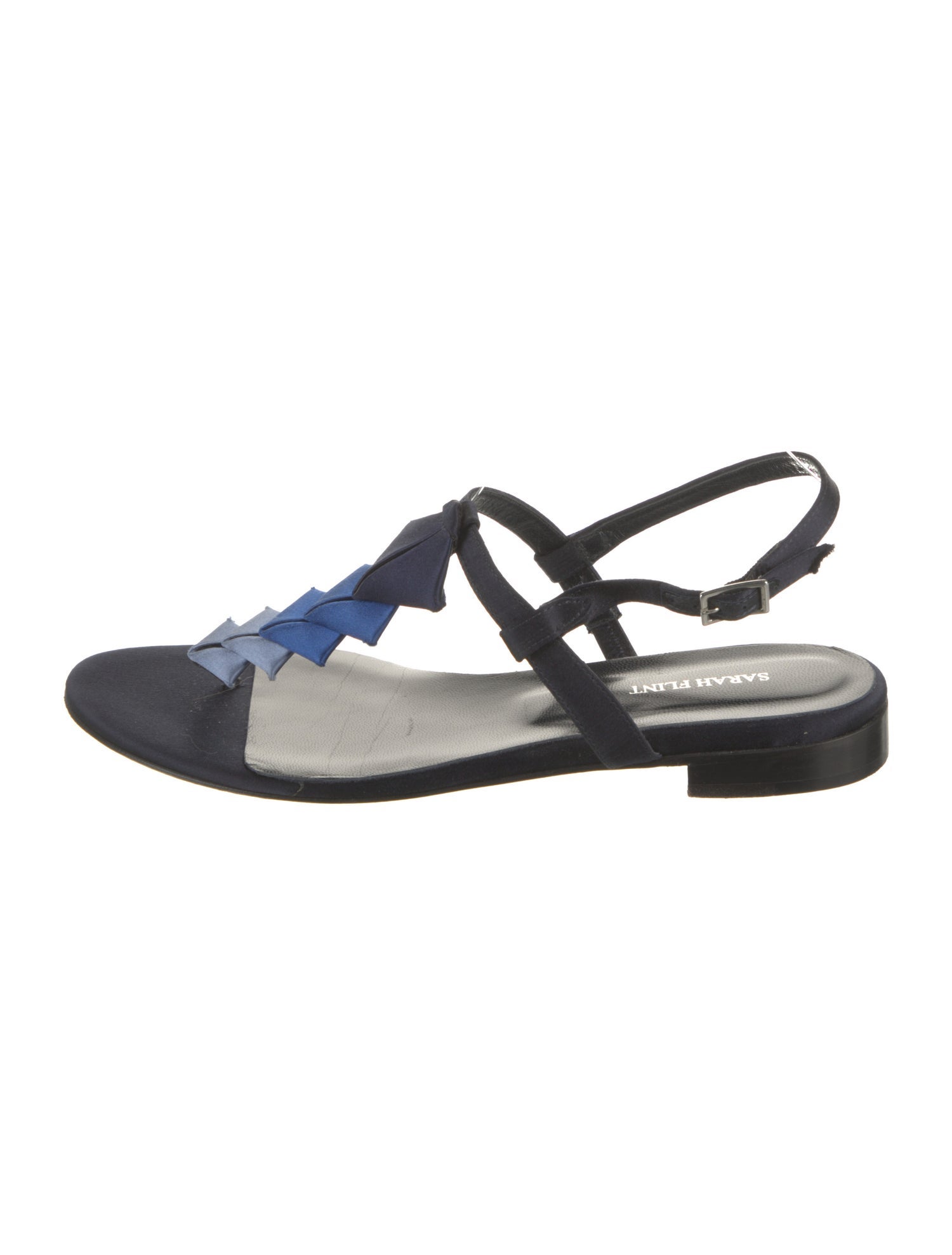 Sarah Flint Satin Slingback Sandals