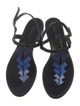 Sarah Flint Satin Slingback Sandals