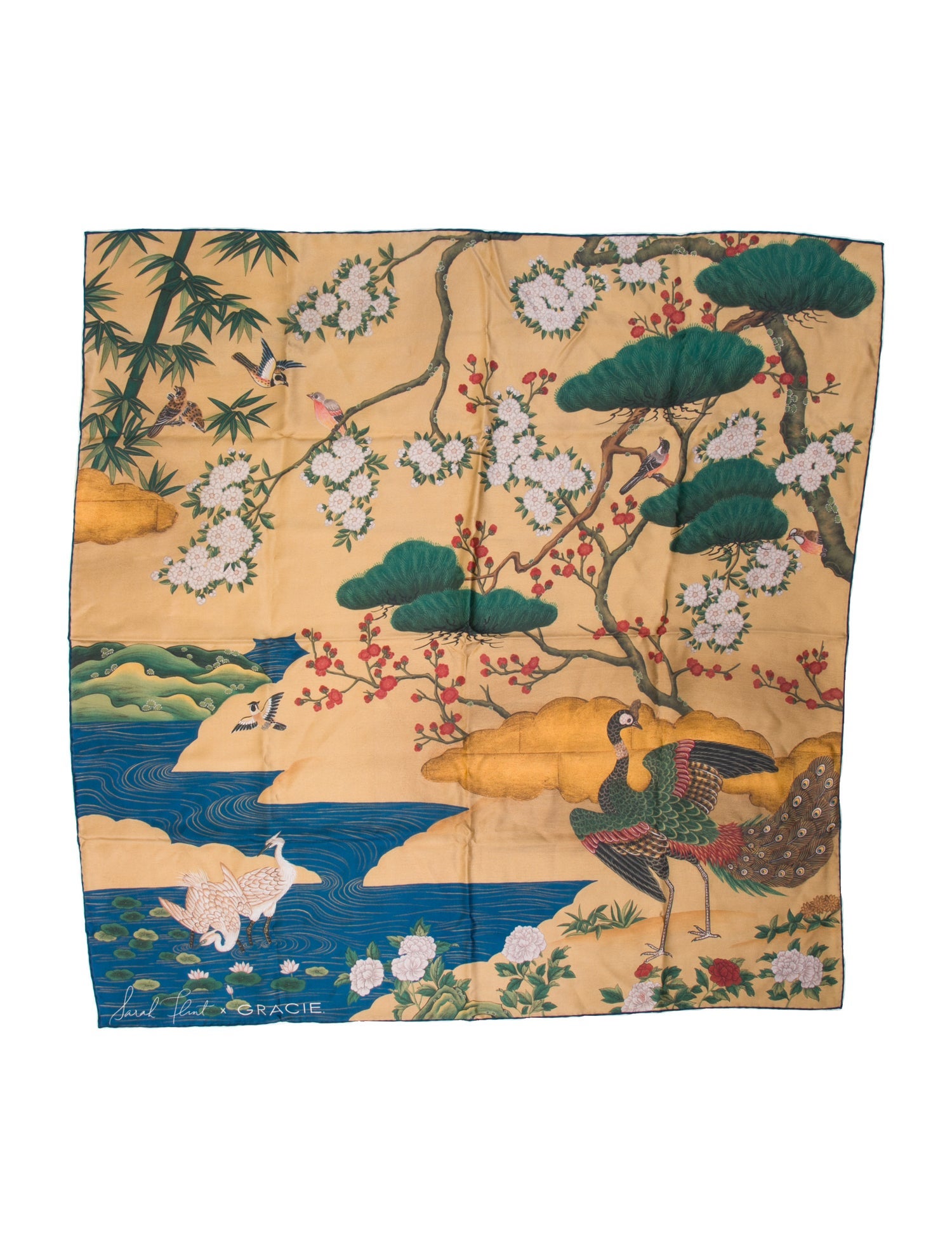 Sarah Flint Silk Printed Scarf