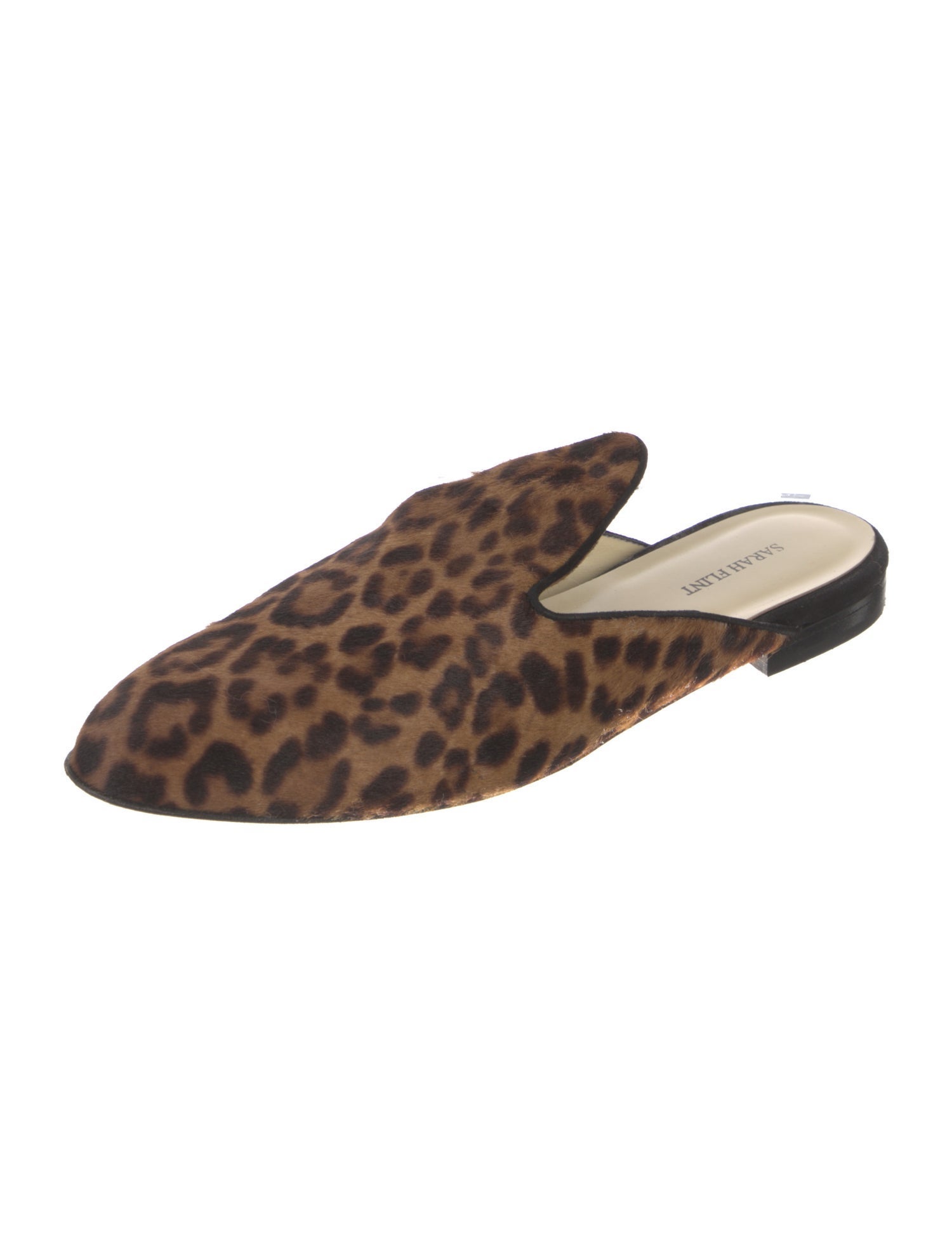 Sarah Flint Ponyhair Animal Print Mules