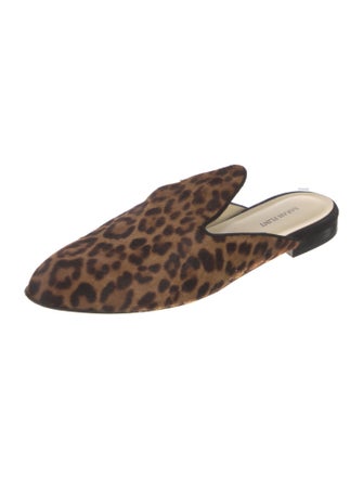 Sarah Flint Ponyhair Animal Print Mules