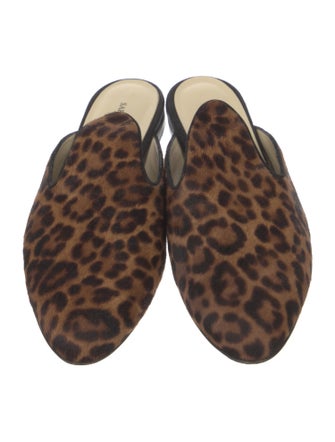 Sarah Flint Ponyhair Animal Print Mules