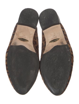 Sarah Flint Ponyhair Animal Print Mules