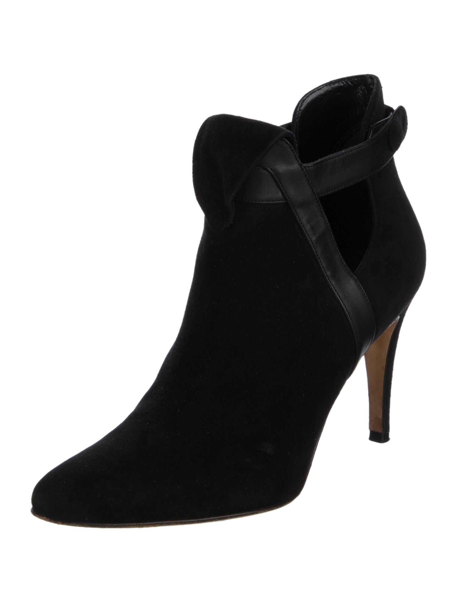 Sarah Flint Suede Cutout Accent Boots