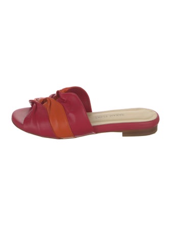 Sarah Flint Leather Colorblock Pattern Flats