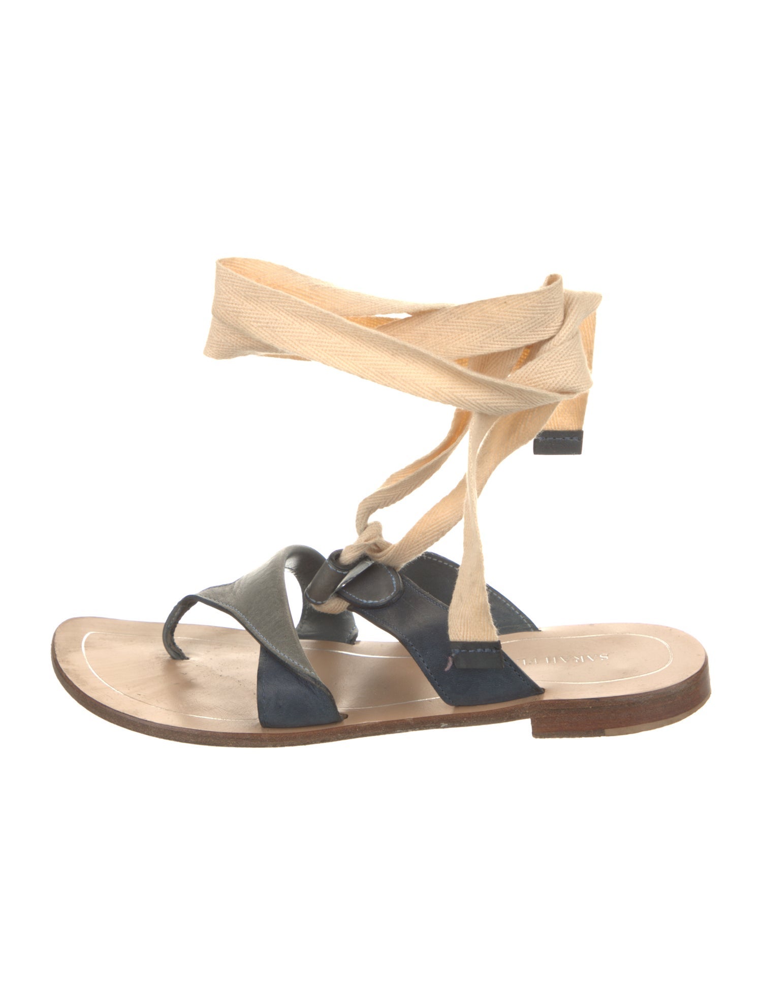 Sarah Flint Leather Gladiator Sandals