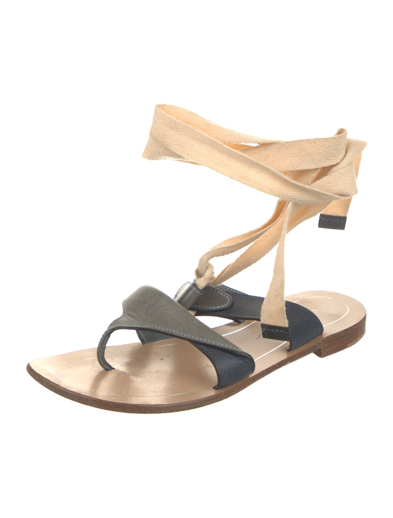 Sarah Flint Leather Gladiator Sandals